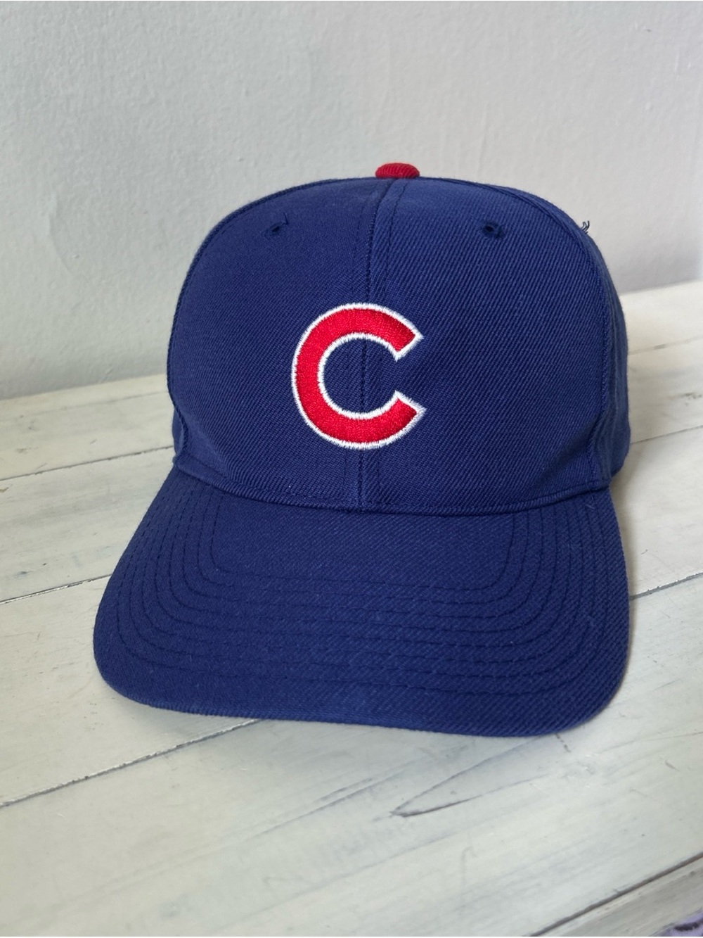 Navy Baseball Cap with Red 'C' Logo